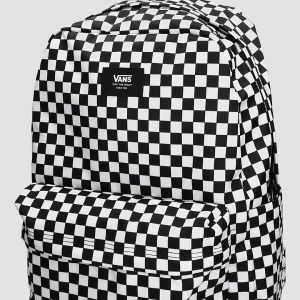 Prezzi Vans old skool check backpack black / white