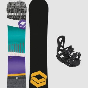 Prezzi Ftwo union 135 + junior m black 2023 kids snowboa mustard