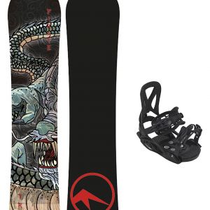 Prezzi Trans pirate 130 + junior m black 2023 kids snowbo red