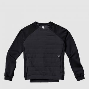 Prezzi Fw manifest crew neck fleece pullover slate black