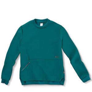 Prezzi Fw source powerair crew fleece pullover deep teal