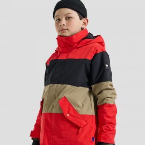Prezzi Burton symbol kids jacket tomato / trublk / kelp