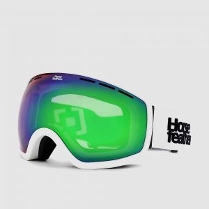 Prezzi Horsefeathers knox white goggle mirror green