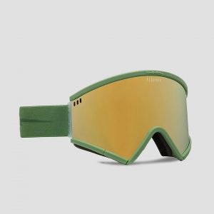 Prezzi Electric roteck matte moss (+bonus lens) goggle gold chrome&yellow+honey