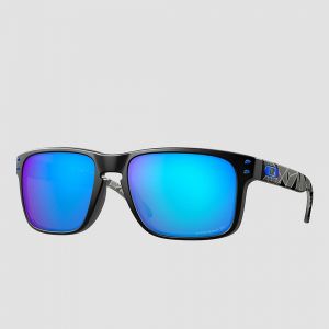 Prezzi Oakley holbrook matte black prizmatic sunglasses prizm sapphire polarized