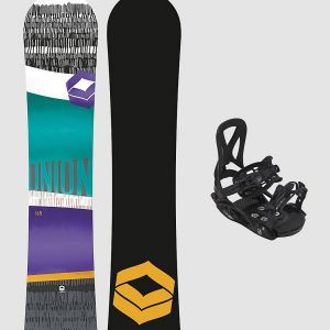 Prezzi Ftwo union 120 + eco pure s kids snowboard set uni