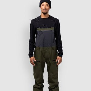 Prezzi Jones snowboards shralpinist strch rec bib pants night green