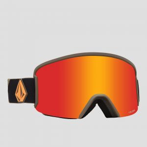 Prezzi Volcom garden military/gold(+bonus lens) goggle red chrome