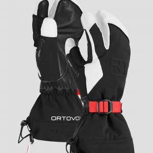 Prezzi Ortovox merino freeride 3 finger mittens black raven1