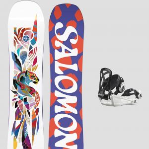 Prezzi Salomon grace+goodtime black xs 2024 snowboard set uni