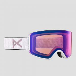 Prezzi Anon wm3 mfi w/spr white (+bonus lens) goggle prcv vrbl vlt