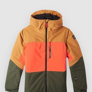 Prezzi O'neill o\'neill carbonite kids jacket rich caramel colour block