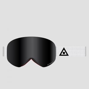 Prezzi Ashbury sonic white triangle +bonus lens goggle dark smoke lens / yellow
