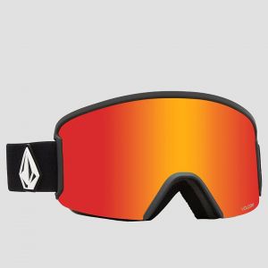 Prezzi Volcom garden matte black goggle red chrome