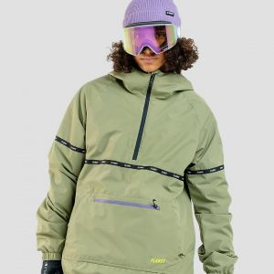 Prezzi Planks gateway smock fleece jacket khaki