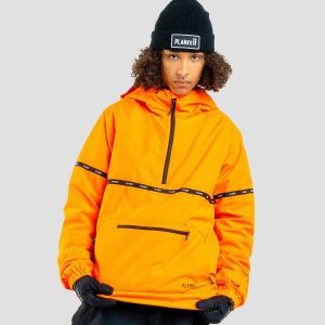 Prezzi Planks gateway smock fleece jacket lifeboat orange
