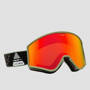 Prezzi Electric ek1 drama moss black+bonus lens goggle red chrome