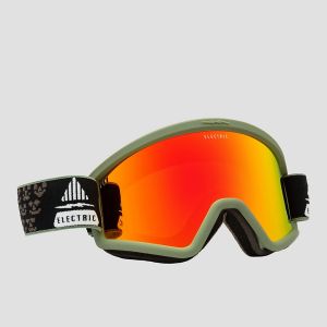 Prezzi Electric hex drama moss black+bonus lens rose goggle red chrome