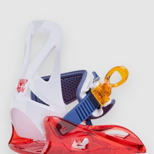 Prezzi Burton grom 2024 kids snowboard bindings red / multi