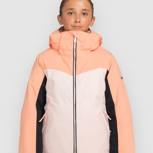 Prezzi Roxy free jet block kids jacket peach pink
