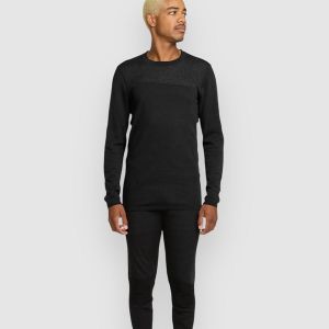 Prezzi Volcom engineered crew base layer top black