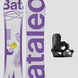 Prezzi Bataleon stuntwood + fly s 2025 kids snowboard set uni
