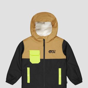 Prezzi Picture snowy kids jacket brown sugar black acid