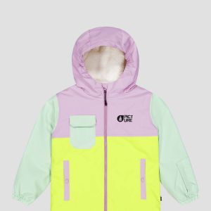 Prezzi Picture snowy kids jacket orchid silt green acid
