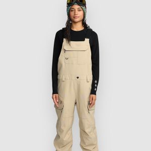 Prezzi Volcom creston 3d stretch bib pants oatmeal