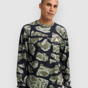 Prezzi Burton lightweight x crew base layer top graffiti camo