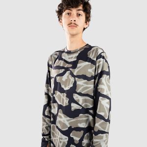 Prezzi Burton midweight crew base layer top graffiti camo