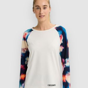Prezzi Burton roadie tech crew base layer top stouth white / flrblr