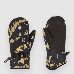 Prezzi Roxy jetty kids mittens fennel seed big flower rg