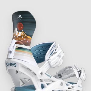 Prezzi Jones snowboards aurora art 2026 snowboard bindings annie brace white