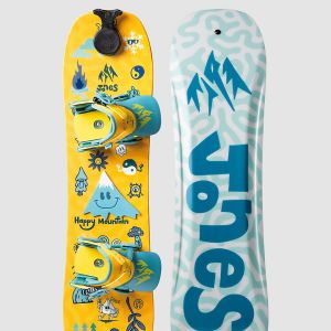 Prezzi Jones snowboards happy mountain package 2026 kids snowboard s yellow
