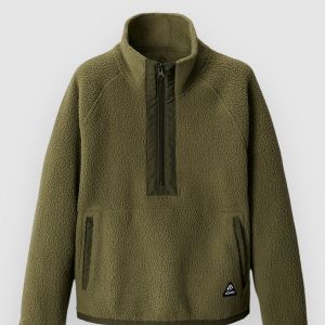 Prezzi Jones snowboards campfire rec fleece jacket moss green