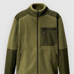 Prezzi Jones snowboards base camp rec fleece jacket moss green