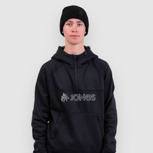 Prezzi Jones snowboards rec riding fleece jacket stealth black