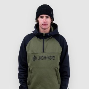Prezzi Jones snowboards rec riding fleece jacket moss green