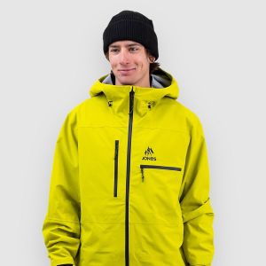 Prezzi Jones snowboards shralpinist str rec jacket lime green