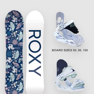 Prezzi Roxy poppy package - sm 2026 kids snowboard set no color