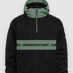 Prezzi Horsefeathers gordie anorak black / iceberg green