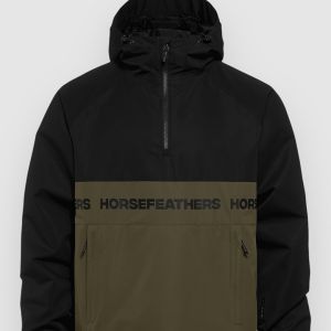 Prezzi Horsefeathers gordie anorak black / olive night