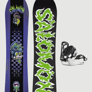 Prezzi Salomon grail+goodtime xs 2026 kids snowboard set pattern