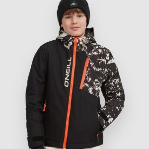 Prezzi O'neill o\'neill fwc\'cruz block kids jacket black / beige quarry