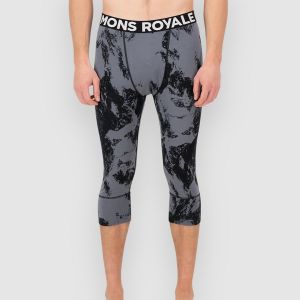 Prezzi Mons royale merino cascade flex 3/4 legging base layer b mtn pixel grey