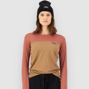 Prezzi Mons royale yotei merino base layer top canyon rose / toffee
