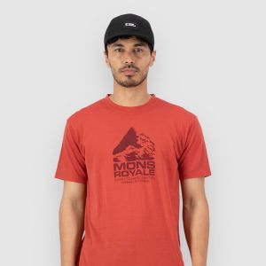 Prezzi Mons royale icon merino classic tech tee cranberry