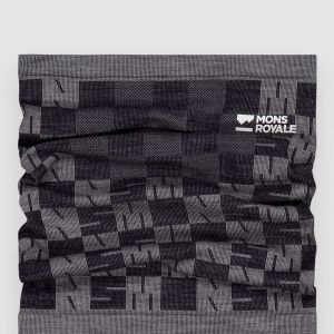 Prezzi Mons royale ascender merino neck warmer dried sage / black