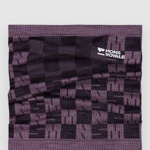 Prezzi Mons royale ascender merino neck warmer mauve / black